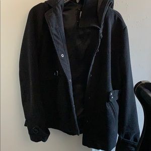 Black warm coat